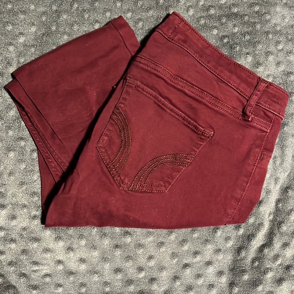 Hollister Pants - Maroon Size 5R - Picture 1 of 5